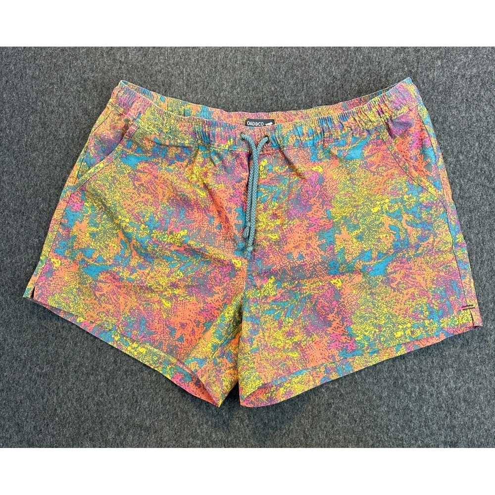 Toad and Co Boundless Shorts Pull On Dreamsicle Pix Print Outdoor Women's XL - Picture 14 of 15